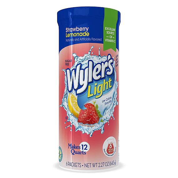 Wyler's Light instantní nápoj v prášku s příchutí jahodové limonády 64,5 g