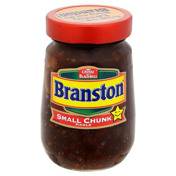 Branston Small Chunk nakládané nasekané kyselé okurky 360 g PM