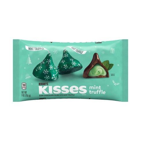 Hershey's Kisses pusinky z mléčné čokolády s náplní s příchutí máty 255 g