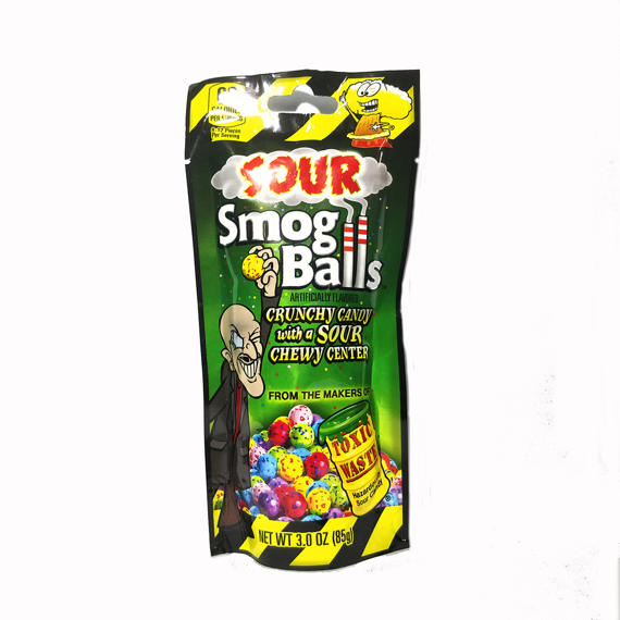 Toxic Waste Smog Balls kyselé bonbony 85 g