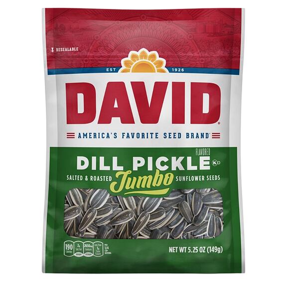 David Jumbo slunečnicová semínka s příchutí nakládaných okurek 149 g