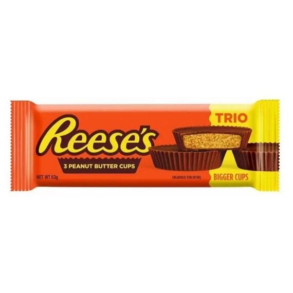 Reese's TRIO 3 chocolate peanut butter cups 63 g