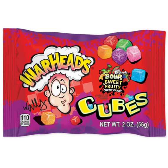 Warheads Cubes kyselé žvýkací kostičky 56 g
