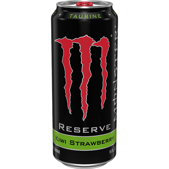 Monster Reserve carbonated energy drink with kiwi and strawberry flavor with sugars and sweeteners 4