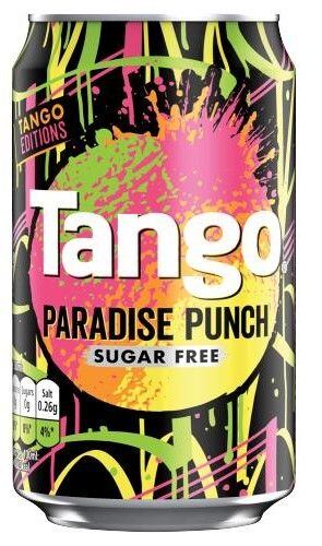 Tango carbonated punch flavored lemonade without sugar 330 ml