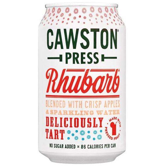 Cawston Press sycený nápoj s příchutí jablka a rebarbory 330 ml