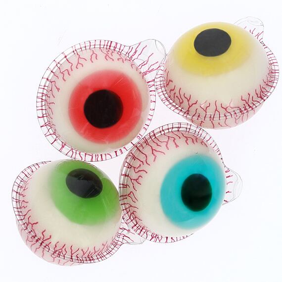 Trolli sour chewy candy with fruit-flavored filling in the shape of an eyeball 1 pc 19 g