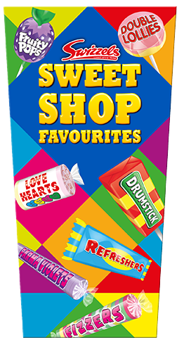 Swizzels Sweet Shop Favorites mix of sparkling candies and lollipops with fruit flavors 324 g