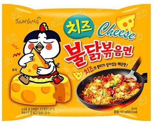 Samyang instantní pálivé kuřecí ramen nudle s příchutí sýru 140 g