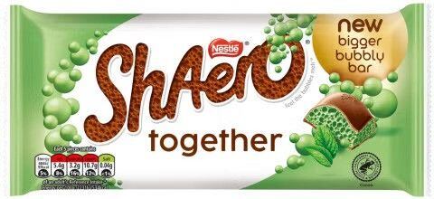 Aero ShAero mléčná čokoláda s příchutí máty 145 g