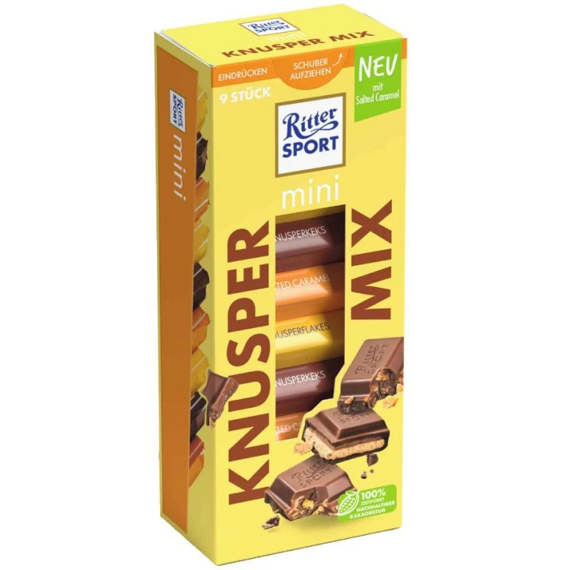 Ritter Sport mix mléčných čokolád s různými příchutěmi 150 g