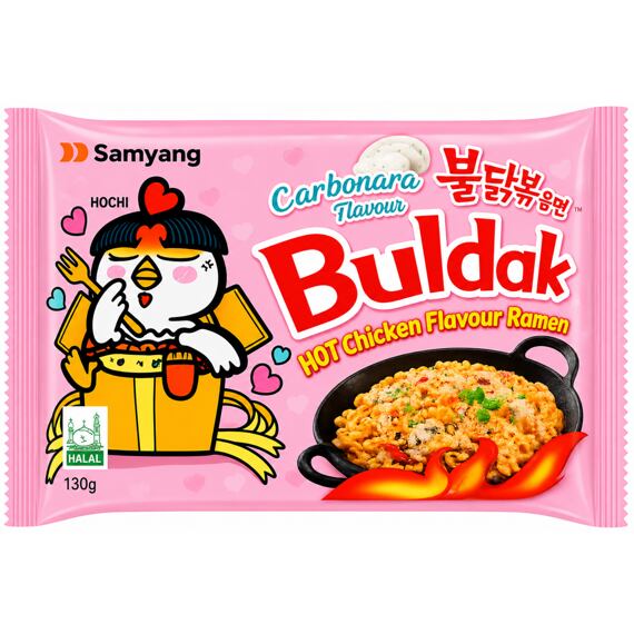 Samyang Buldak instantní pálivé kuřecí ramen nudle s příchutí sýru a smetany 130 g