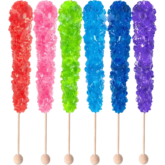 Roses Brands USA Crystal Wand lízátko s krystaly s ovocnou příchutí 1 ks 22 g