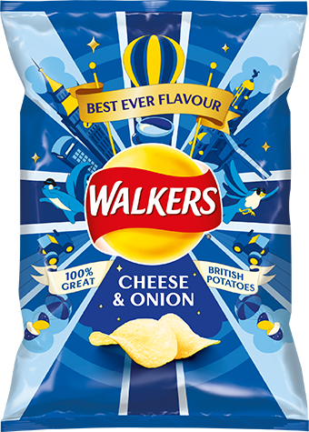Walkers s příchutí sýru a cibule 32,5 g