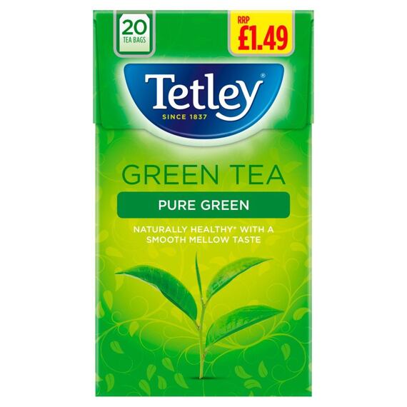 Tetley Pure Green Tea 20 ks 40 g PM