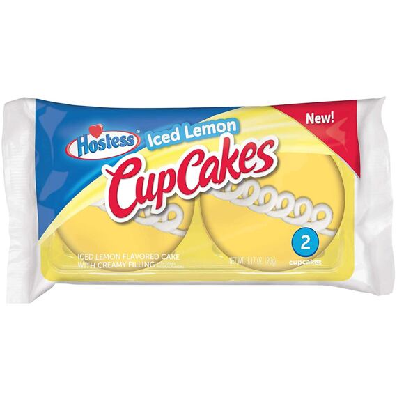 Hostess 2 cupcaky s příchutí citronu s krémovou náplní 90 g