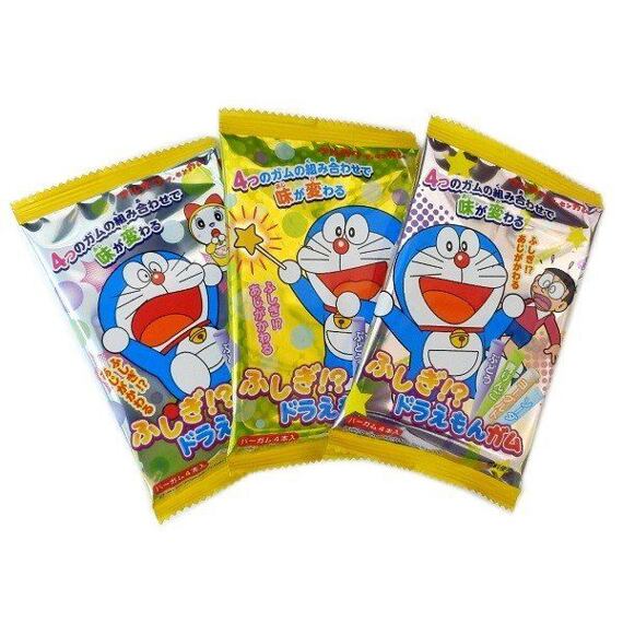 Doraemon žvýkačky s příchutí sodovky, jogurtu a ovoce 1 ks 20 g