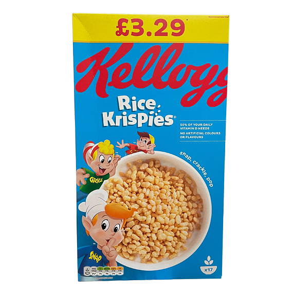 Kellogg's Rice Krispies rýžové pufované cereálie 510 g PM