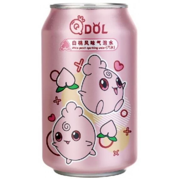QDol Pokémon Igglybuff sycený nápoj s příchutí broskve 330 ml