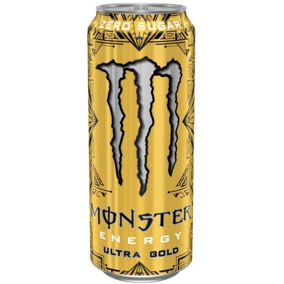 Monster Ultra Gold energetický nápoj bez cukru s příchutí ananasu 500 ml