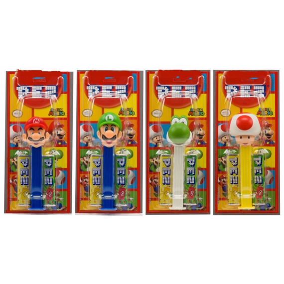 PEZ Super Mario cukrové bonbonky 1 ks 17 g