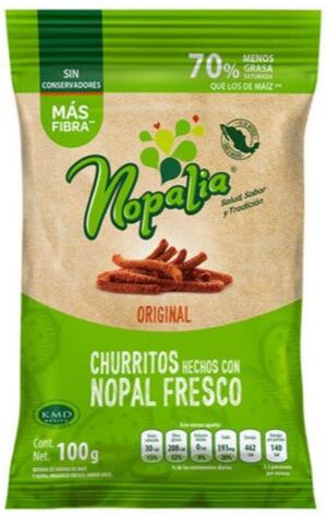 Nopalia Churritos kukuřičný slaný snack z opuncie 100 g