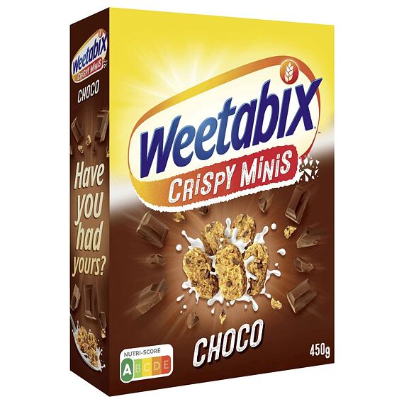 Weetabix Minis pšeničné cereálie s kousky čokolády 450 g