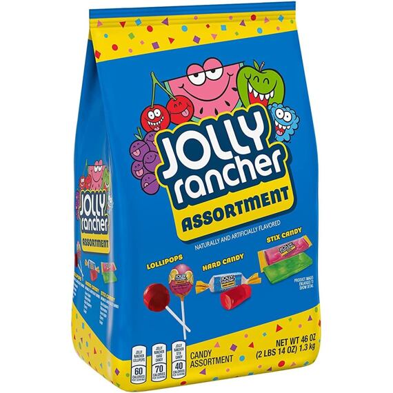 Jolly Rancher mix bonbonů, lízátek a žvýkacích pásek 1,3 kg