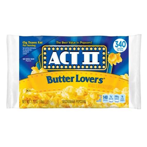 Act II popkorn s příchutí másla 78 g