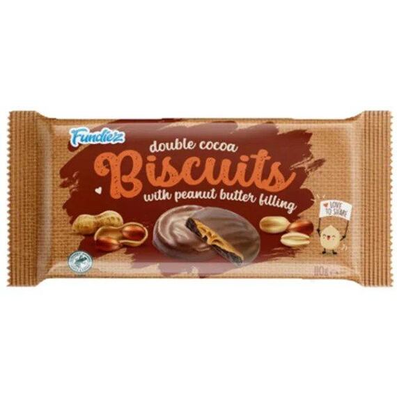 Fundiez double milk chocolate peanut butter cookies 110 g