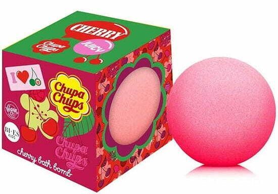 Chupa Chups effervescent bath bomb with cherry scent 165 g
