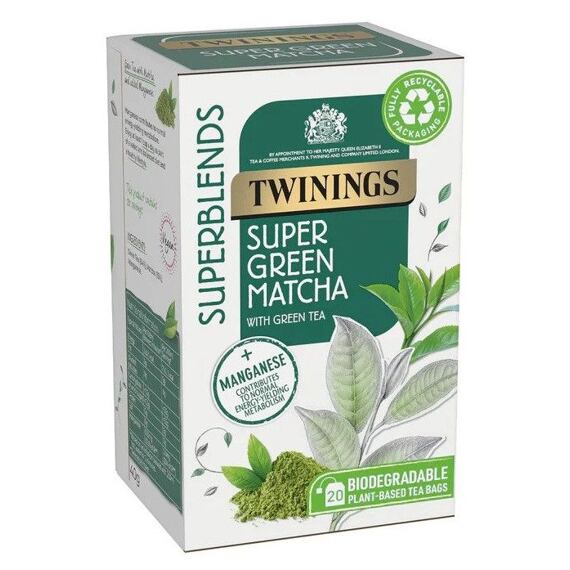 Twinings Supergreen zelený čaj matcha 20 ks 40 g