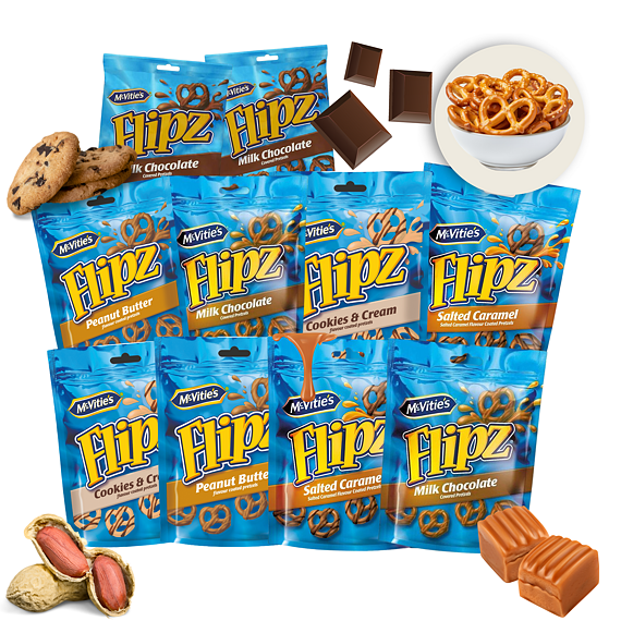 Fall in love with sweet and salty Flipz