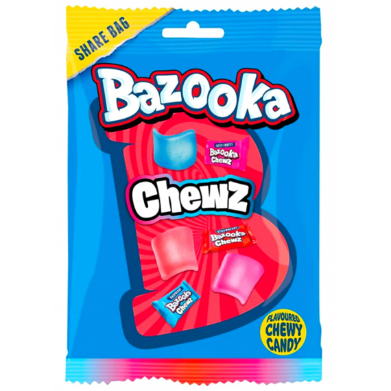 Bazooka žvýkací bonbonky s ovocnými příchutěmi 120 g
