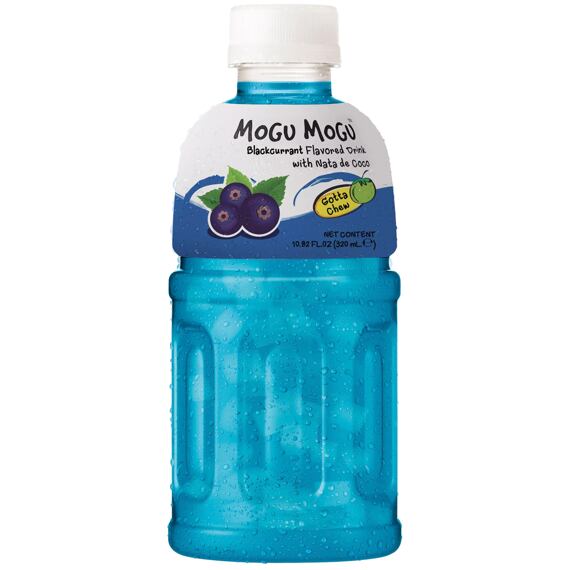 Mogu Mogu drink with currant flavor and pieces of coconut jelly 320 ml