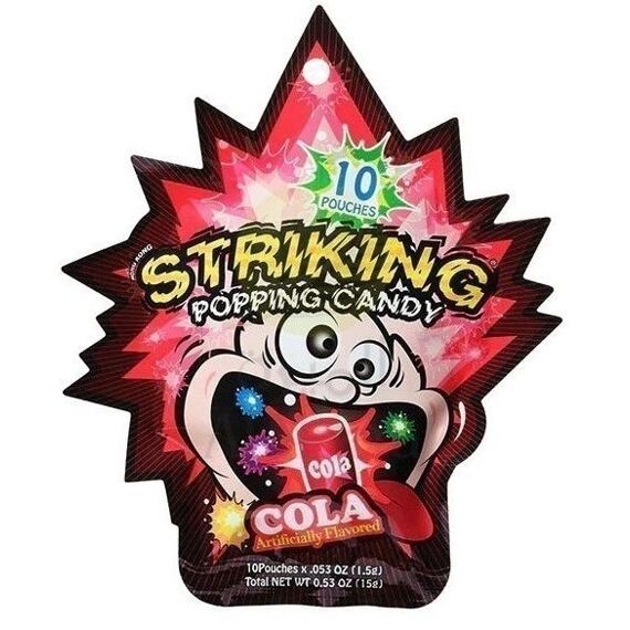 Striking bursting candies with cola flavor 15 g