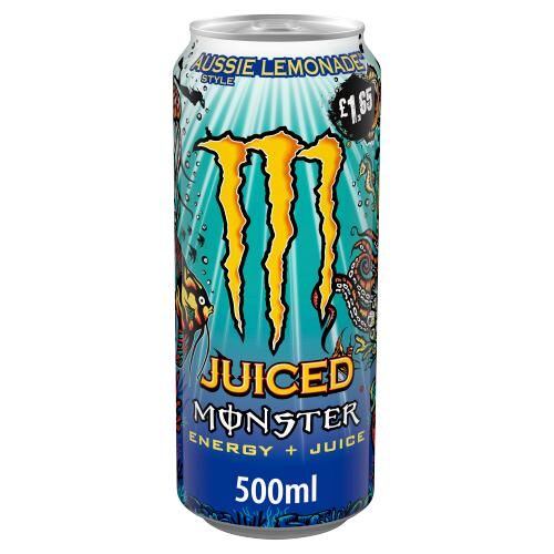 Monster Aussie Lemonade energy drink with lemon flavor 500 ml PM