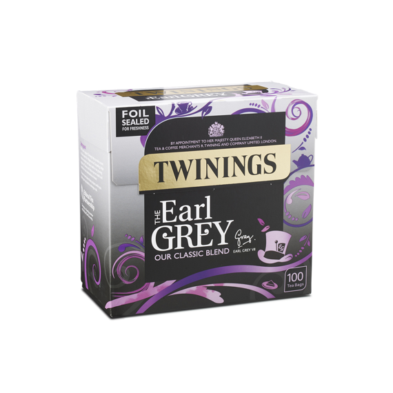 Twinings černý čaj Earl Grey 100 ks 250 g