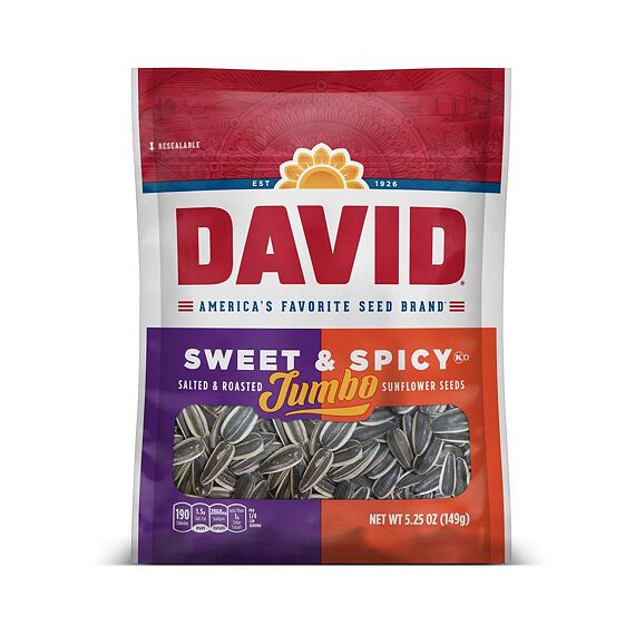 David Jumbo Sunflower Seeds Sweet & Spicy 149 g
