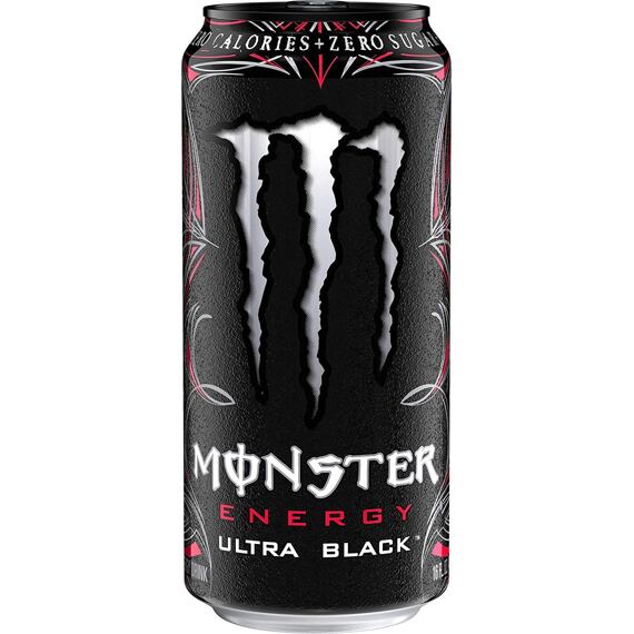 Monster Ultra Black energetický nápoj s příchutí třešně 500 ml