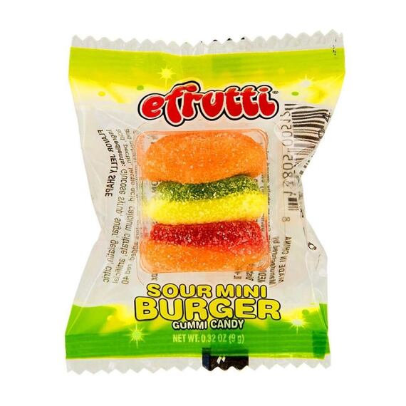eFrutti Sour Mini Burger Gummi Candy 9 g