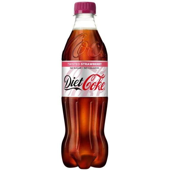 Coca-Cola sycená limonáda bez kalorií a cukru s příchutí jahody 500 ml