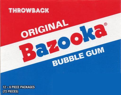Bazooka retro bubble gums 43 g