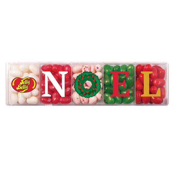 Jelly Belly Noel žvýkací fazolky v průhledné krabičce 113 g