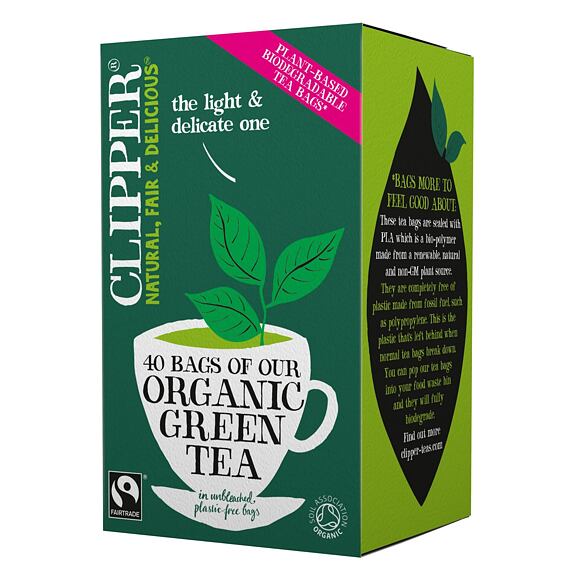 Clipper organický zelený čaj 40 ks 80 g
