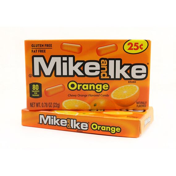 Mike and Ike žvýkací bonbonky s příchutí pomeranče 22 g