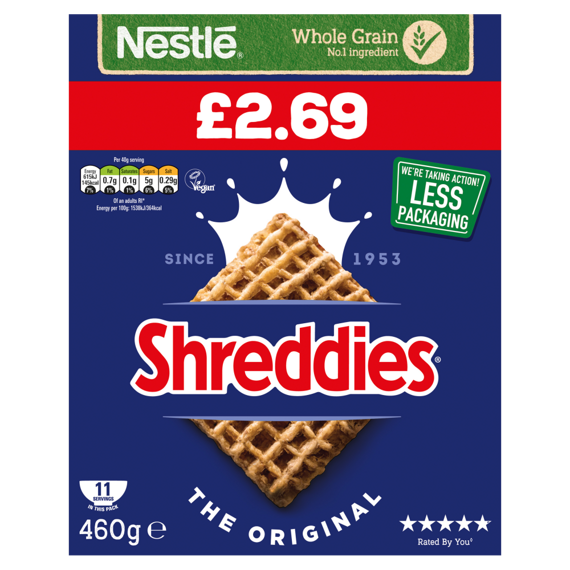 Nestlé Shreddies cereální polštářky 460 g PM