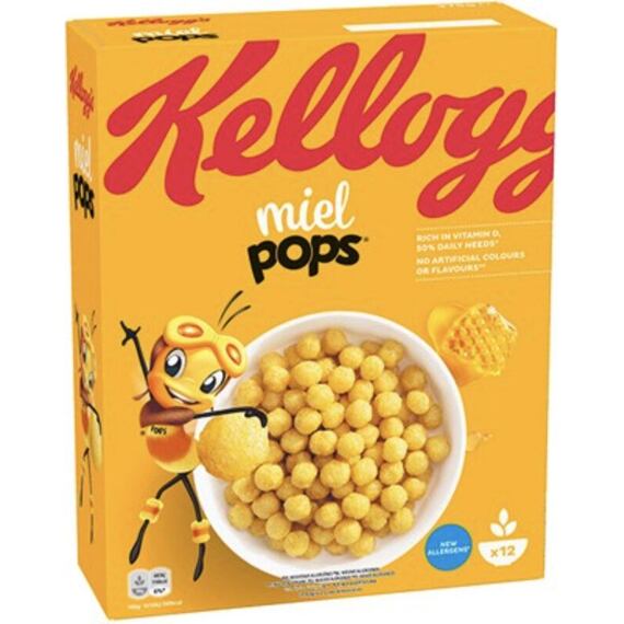 Kellogg's Honey Pops cereálie s příchutí medu 375 g