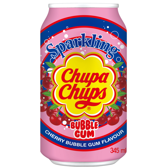 Chupa Chups cherry bubble gum soda 345 ml