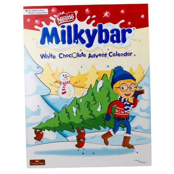 Nestlé Milkybar adventní kalendář z bílé čokolády 85 g
